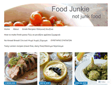 Tablet Screenshot of foodjunkie.eu